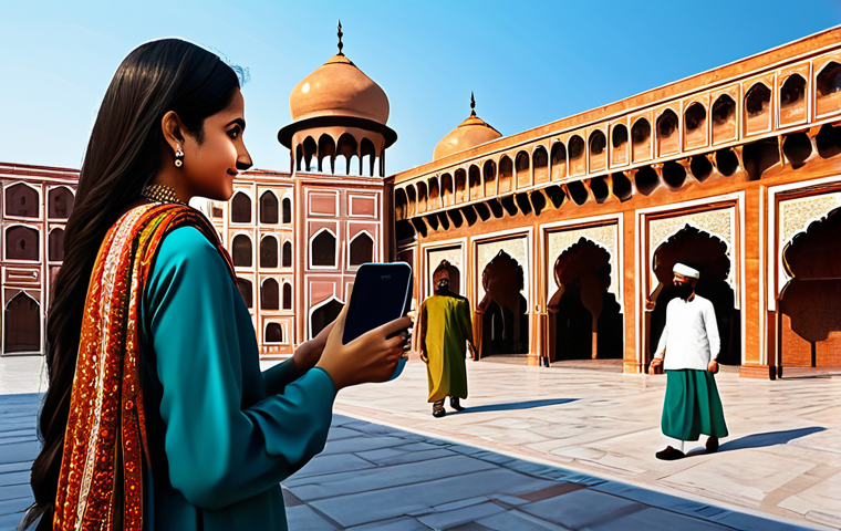Digital Art in Pakistan**

"A vibrant digital artwork depicting a modern Pakistani cityscape with elements of traditional Mughal architecture blended in, viewed through a stylized smartphone screen, fully clothed figures in contemporary modest fashion interacting with AR elements, safe for work, appropriate content, professional digital illustration, perfect anatomy, correct proportions, family-friendly."

**